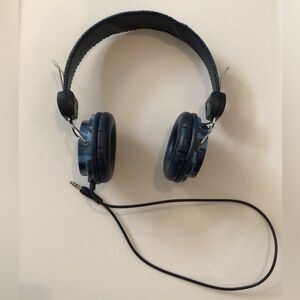 Pottery Barn Blue Camouflage Headphones